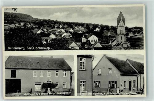 Schöneberg Gasthaus Bäckerei Heinr. Baumgärtner Friedr. Baumgärtner kolonialwaren-Handlung