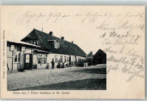 Groß Zecher 1904 J. Evers Gasthaus