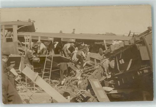Müllheim 1911 Eisebahnunglück Ort lt. Fotograf