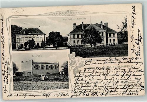 56294 W5401 Münstermaifeld 1912 - Kgl. Lehrer-Seminar Turnhalle