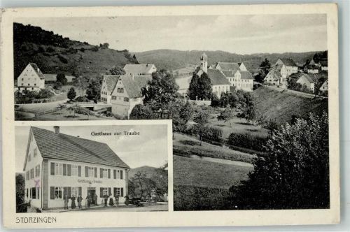 Storzingen 1918 Gasthaus zur Traube Fahrrad