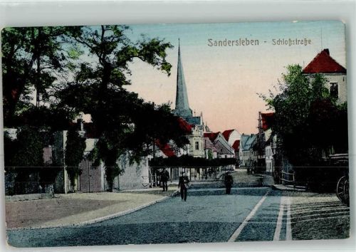 Sandersleben Bahnpost Halle Zug 525 19.4.23 Schlossstraße
