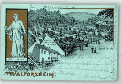 Walporzheim 1904 Weinhandlung Zu, St. Peter A. Dahm