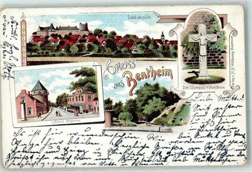 Bad Bentheim 1901 Hotel Bellevue der Hergott b. Bentheim