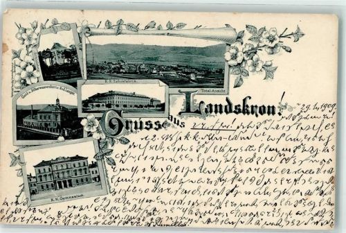 Lanskroun 1909 Schlossberg K.k. Tabakfabrik Gold- u. Silberwarenfabrik