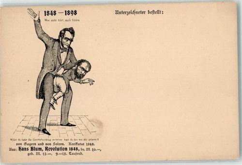 Karikatur 1848 aus: Hans Blum, Revolution AK