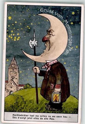 Memmingen Nachtwächter Mond