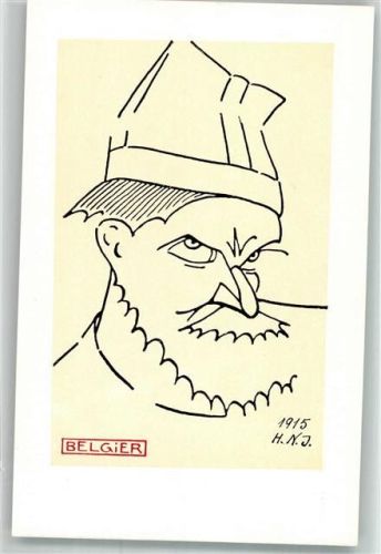 Belgier Unsere Gegner sign. H.N.J. 1915