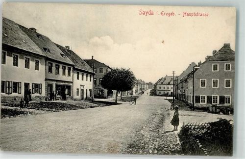 Sayda 1910 Hauptstraße