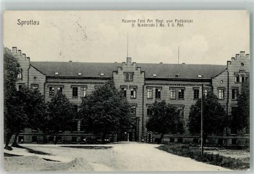 Sprottau 1916 Kaserne Feld.Art. Regiment von Podbielski Feldpost WK I