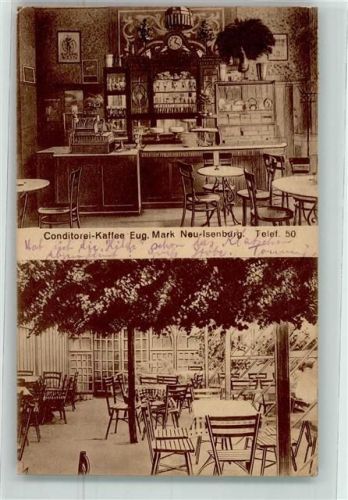 Neu-Isenburg Cafe Mark Cafestube Tresen Garten