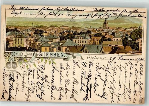 Gießen 1894 Vorläufer Altstadt Verlag Ottmar Zieher-München