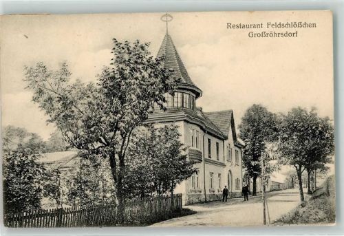 01900 O8501 Großröhrsdorf , OL 1912 - Bahnpost Dresden Chemnitz Zug 890 3.8.12 Gasthaus Feldschlösschen
