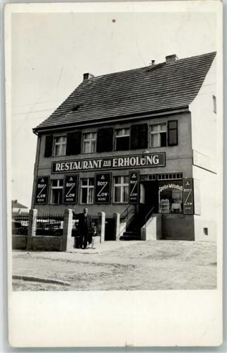 Heringsdorf Gasthaus zur Erholung Emailleschild