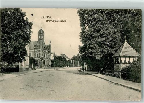 Lemgo 1917 Bismarckstraße Feldpost 1. Kompagnie Metzer WK I