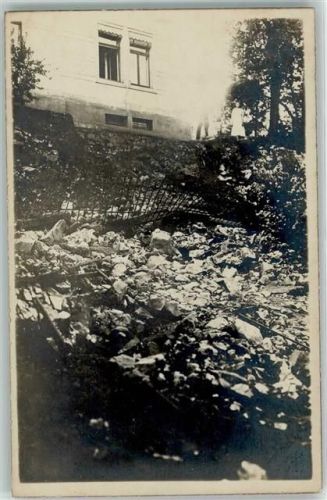 Questenberg 1920 Unwetter-Verheerung Wegabsturz in Questenburg