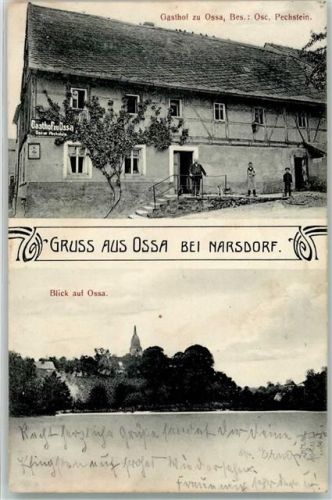 04657 O7235 Narsdorf 1914 - Gasthaus zur Ossa See