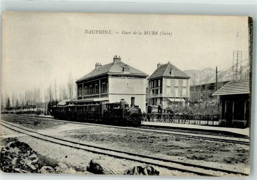 38350 La Mure - Dauphine Gare de la Mure Isere Bahnhof Dampflokomotive