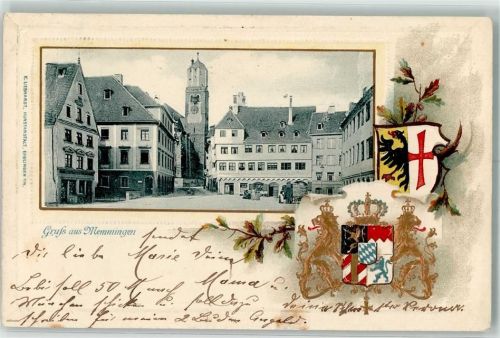 Memmingen Wappen Marktplatz Passepartout