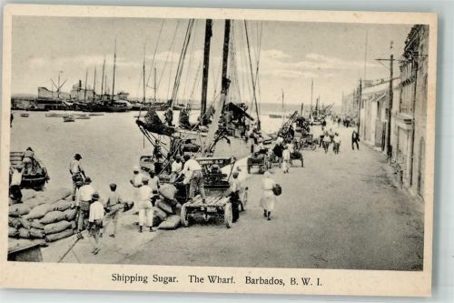 Barbados - Zucker Verschiffung Hafen Lastwagen
