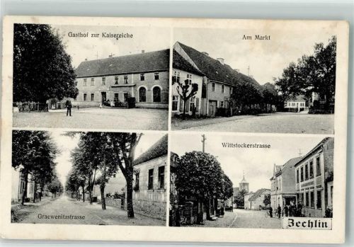 16818 O1950 Dorf Zechlin - Am Markt Wittstockerstraße Gasthaus zur Kaisereiche