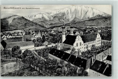 Benediktbeuern 1905 Benediktenwand Kloster Benediktbeuren Briefstempel