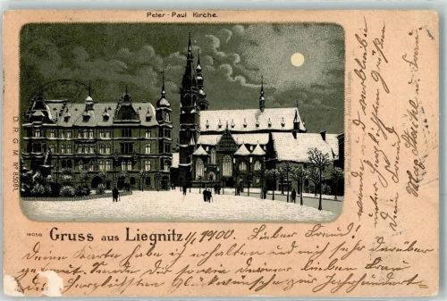 Liegnitz 1900 Winter Peter-Paul Kirche