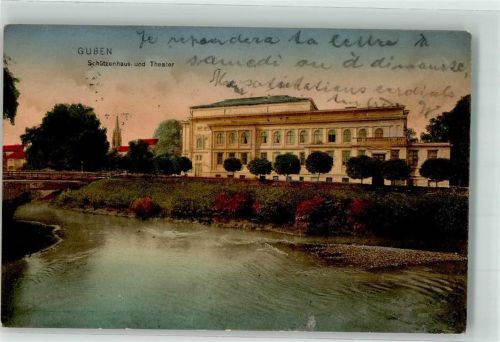 Guben 1907 Schützenhaus und Theater