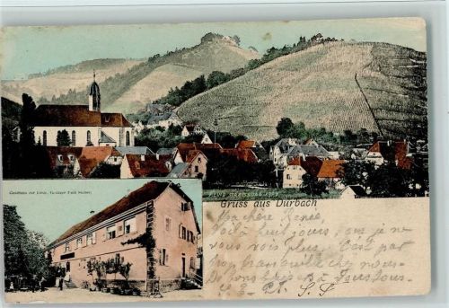 Durbach 1904 Gasthaus zur Linde AK