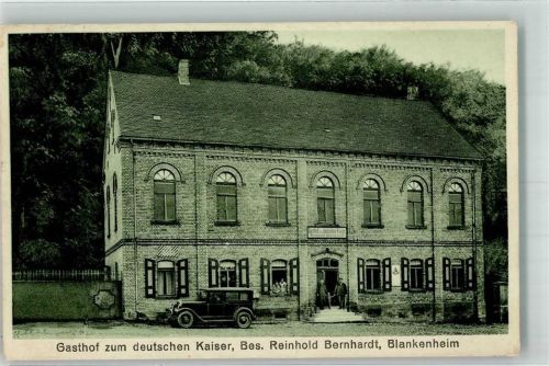 06295 O4251 Bornstedt b Lutherstadt Eisleben Foto AK Blankenhain Gasthaus zum deutschen Kaiser