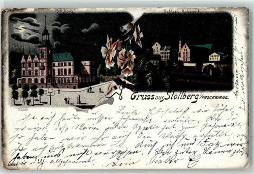 Stollberg 1905 Rathaus Schloß Hoheneck