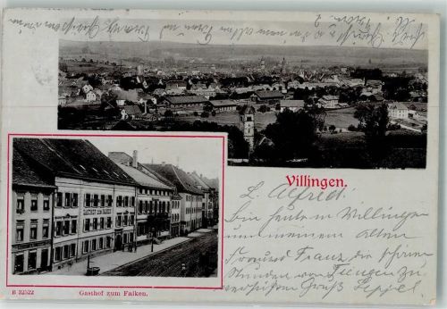 Villingen 1906 Gasthaus zum Falken
