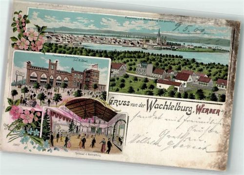 Werder 1900 Gasthaus Wachtelburg Tanzsaal Havel