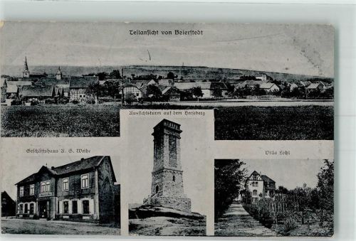 Beierstedt 1921 Geschäftshaus Weihe Aussichtsturm Villa Lohl Inflationsporto