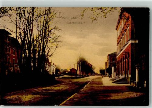 Plattling 1916 Bahnhofsplatz