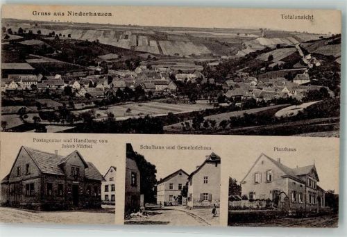 Niederhausen Postagentur Michel Schule Gemeindehaus Pfarrhaus
