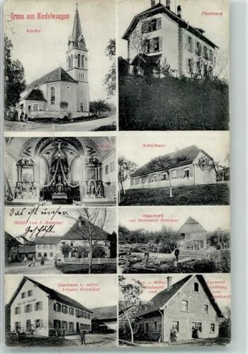 Hindelwangen Pfarrhaus Mühle Sägewerk Gasthaus zum Adler