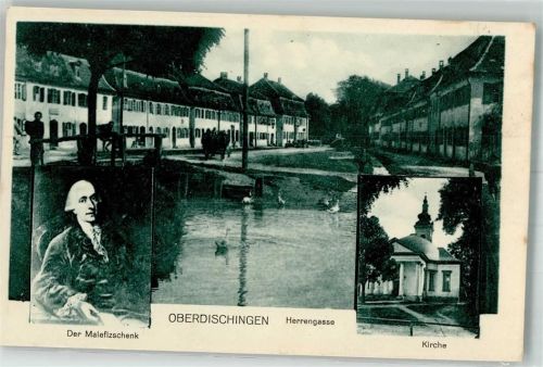 Oberdischingen Herrengasse Gänse Dorfkirche Portrait Der Malefizschenk
