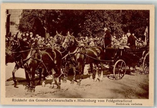 Oldenburg 1921 Rückkehr d. General Feldmarschalls v. Hindenburg