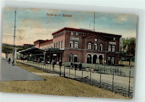 37154 W3410 Northeim 1913 - Bahnhof Bahnpost Hannover - Bebra