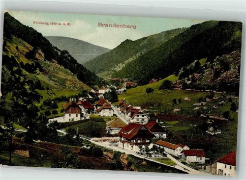 Brandenberg 1908 Feldberg Gasthausstempel zum Hirschen
