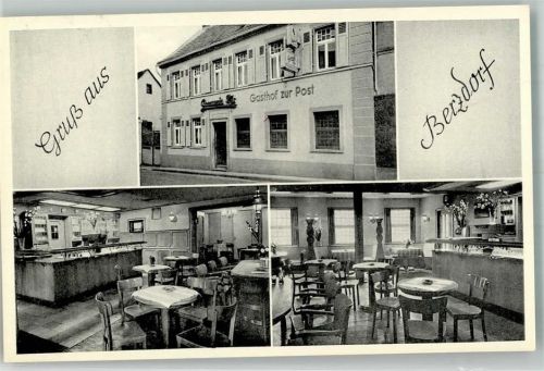 Berzdorf Gasthaus zur Post Gastraum Tresen