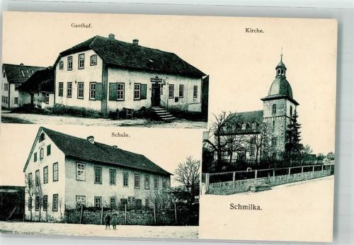 01814 O8320 Schmilka - Gasthaus Kirche Schule
