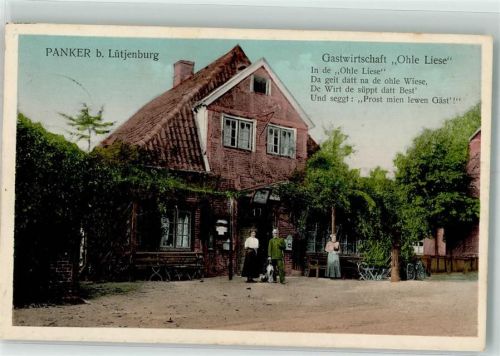 Panker Gasthaus Ohle Liese Förster Hund Gedicht-Vers