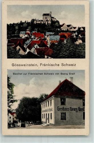 Gößweinstein Gasthaus Zur Fränkischen Schweiz von Georg Greif