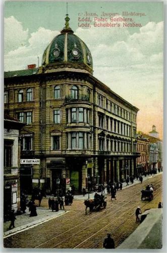 Litzmannstadt Lódz 1913 - Scheibler`s Neubau