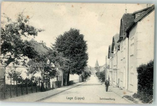 Lage 1907 Schlüsselburg Bahnpost Herford-Altenbeken Zg. 584