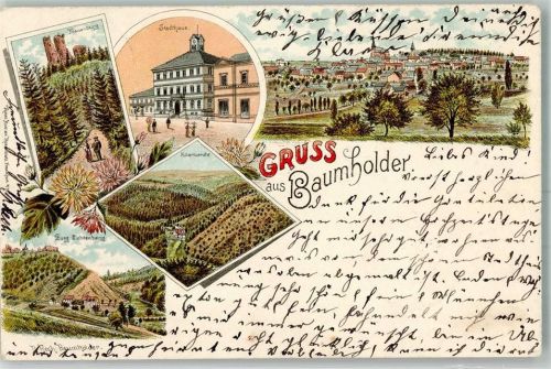 Baumholder 1897 Frauenburg Burg Lichtenberg Hubertusruhe Stadthaus