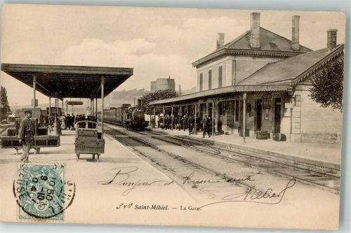 Saint-Mihiel 1904 Bahnhof Briefmarke Bildseite