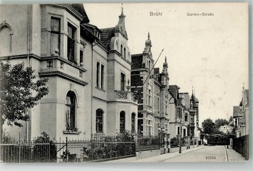 50321 W5040 Brühl , Rheinl 1908 - Gartenstraße Villen